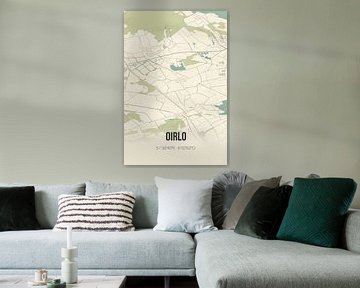 Vintage map of Oirlo (Limburg) by Rezona