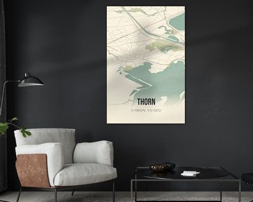 Vintage landkaart van Thorn (Limburg) van Rezona