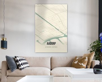 Vintage landkaart van Aadorp (Overijssel) van Rezona