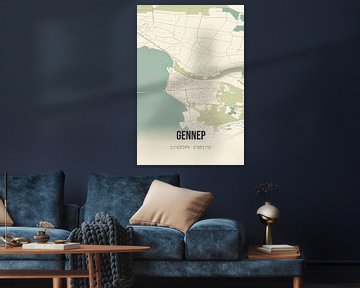 Vintage map of Gennep (Limburg). by Rezona