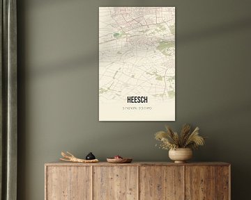 Vintage landkaart van Heesch (Noord-Brabant) van Rezona
