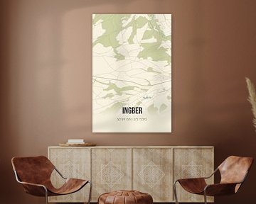 Vintage map of Ingber (Limburg) by Rezona