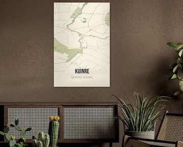 Carte ancienne de Kuinre (Overijssel) sur Rezona