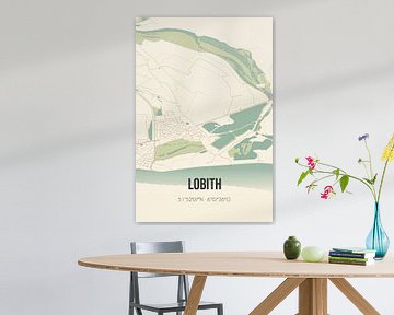Vintage landkaart van Lobith (Gelderland) van Rezona