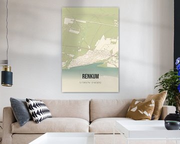 Vintage landkaart van Renkum (Gelderland) van Rezona