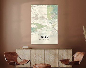 Vintage landkaart van Wilnis (Utrecht) van MijnStadsPoster