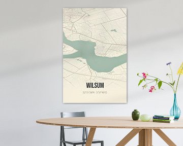 Vintage landkaart van Wilsum (Overijssel) van MijnStadsPoster