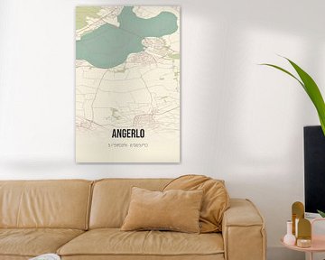 Vintage landkaart van Angerlo (Gelderland) van MijnStadsPoster