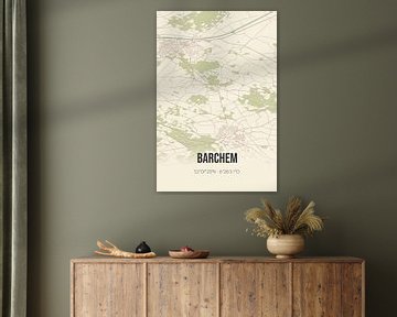 Vintage landkaart van Barchem (Gelderland) van Rezona