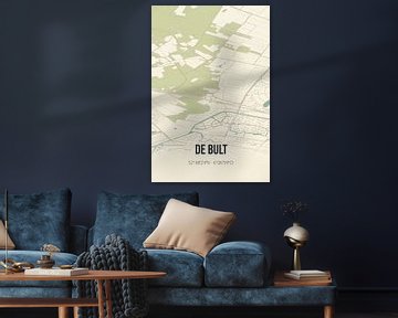 Vintage landkaart van De Bult (Overijssel) van MijnStadsPoster