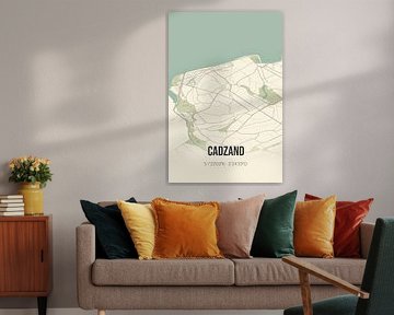 Vintage map of Cadzand (Zeeland) by Prints of Place
