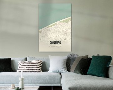 Vieille carte de Domburg (Zélande) sur Rezona