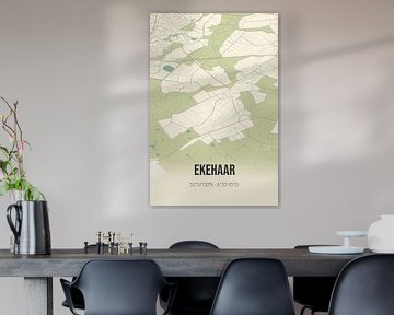 Carte vintage d'Ekehaar (Drenthe) sur Rezona