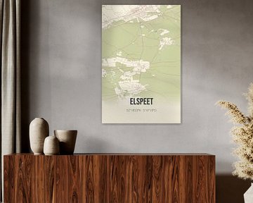 Vintage map of Elspeet (Gelderland) by Rezona