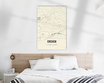 Vintage landkaart van Erichem (Gelderland) van Rezona