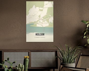 Vintage landkaart van Heelsum (Gelderland) van MijnStadsPoster