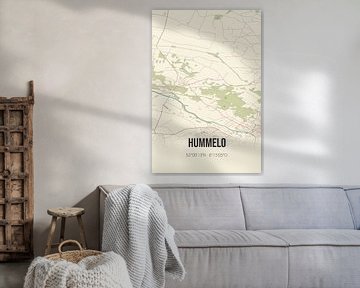 Vintage map of Hummelo (Gelderland) by Rezona