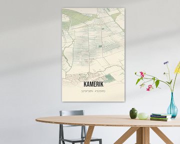 Vintage map of Kamerik (Utrecht) by Rezona