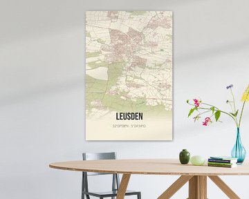 Vintage map of Leusden (Utrecht) by Rezona