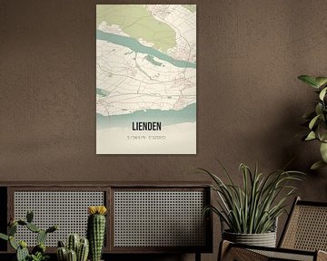 Carte ancienne de Lienden (Gueldre) sur Rezona