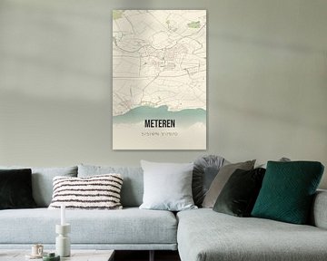 Carte ancienne de Meteren (Gueldre) sur Rezona