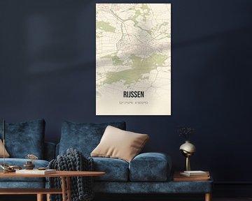 Vieille carte de Rijssen (Overijssel) sur Rezona