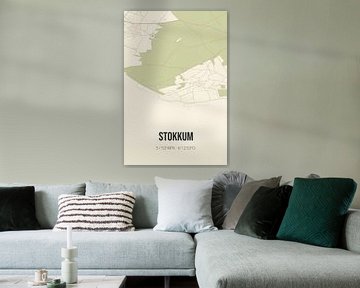Vintage landkaart van Stokkum (Gelderland) van Rezona