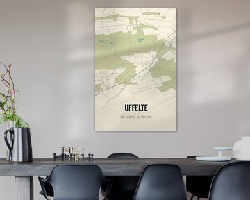 Vintage landkaart van Uffelte (Drenthe) van Rezona