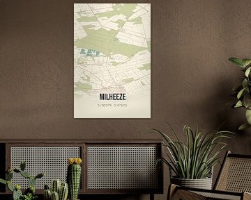 Vintage landkaart van Milheeze (Noord-Brabant) van MijnStadsPoster