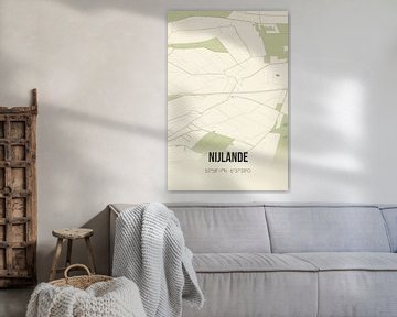 Alte Landkarte von Nijlande (Drenthe) von Rezona