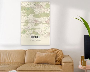 Vintage landkaart van Oirschot (Noord-Brabant) van MijnStadsPoster