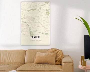 Vintage landkaart van Silvolde (Gelderland) van MijnStadsPoster