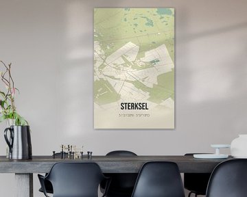 Vintage landkaart van Sterksel (Noord-Brabant) van Rezona