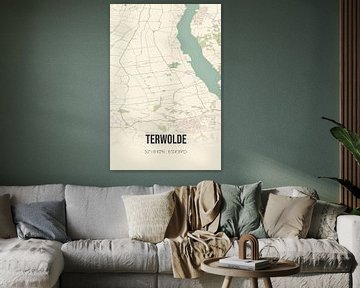 Vintage landkaart van Terwolde (Gelderland) van Rezona