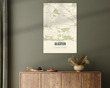 Vintage landkaart van Ulicoten (Noord-Brabant) van Rezona