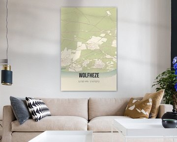 Vintage landkaart van Wolfheze (Gelderland) van Rezona