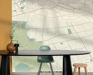 Vintage landkaart van Zuidveen (Overijssel) van Rezona