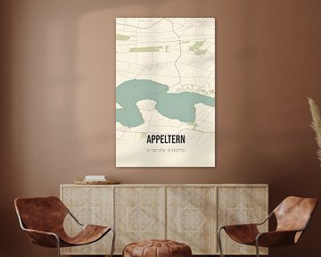 Vintage landkaart van Appeltern (Gelderland) van Rezona