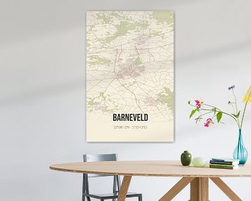 Vintage landkaart van Barneveld (Gelderland) van Rezona
