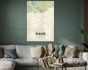 Alte Karte von De Blesse (Fryslan) von Rezona