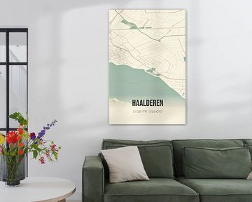 Vintage landkaart van Haalderen (Gelderland) van MijnStadsPoster