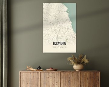 Carte ancienne de Holwierde (Groningen) sur Rezona