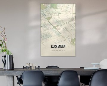 Vintage map of Kockengen (Utrecht) by Rezona