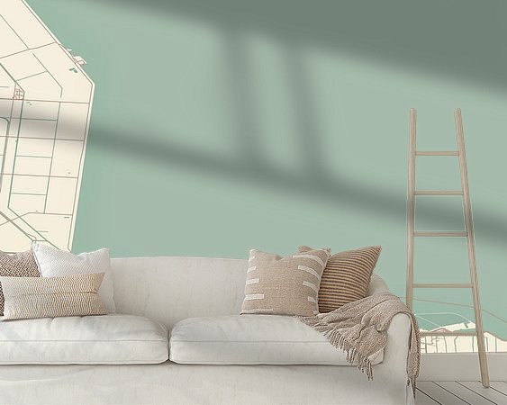 Example of the artwork in a room
