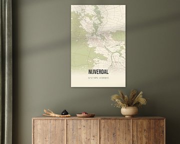 Alte Landkarte von Nijverdal (Overijssel) von MeinStadtPoster