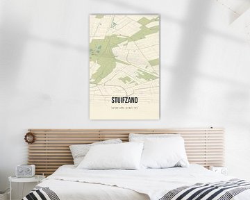 Vintage landkaart van Stuifzand (Drenthe) van MijnStadsPoster
