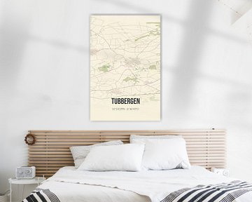 Vintage landkaart van Tubbergen (Overijssel) van MijnStadsPoster