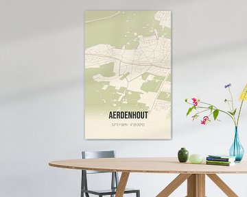 Vieille carte d'Aerdenhout (Hollande du Nord) sur Rezona