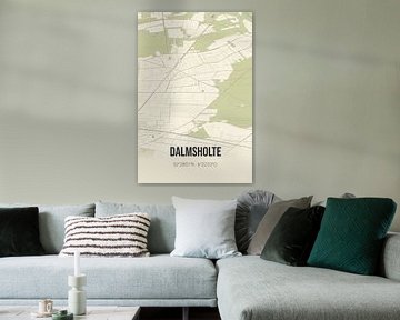 Vintage landkaart van Dalmsholte (Overijssel) van Rezona