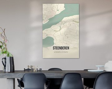 Vintage landkaart van Steenderen (Gelderland) van MijnStadsPoster